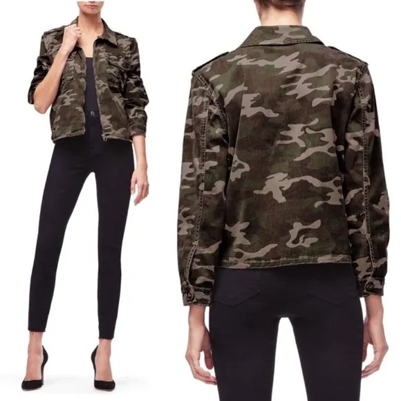 Good American Camo Military Jacket Plus 0/0 or 0X