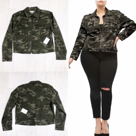 Good American Camo Military Jacket Plus 0/0 or 0X