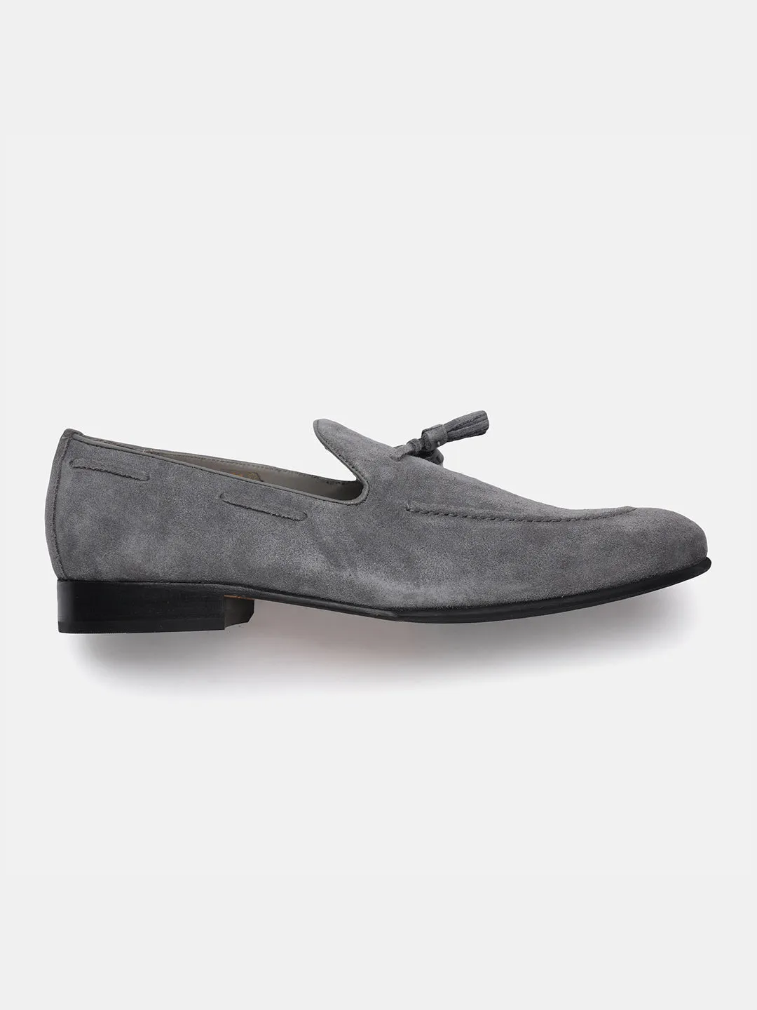 Gordon And Bros Suede Ash Men Tassel Loafer