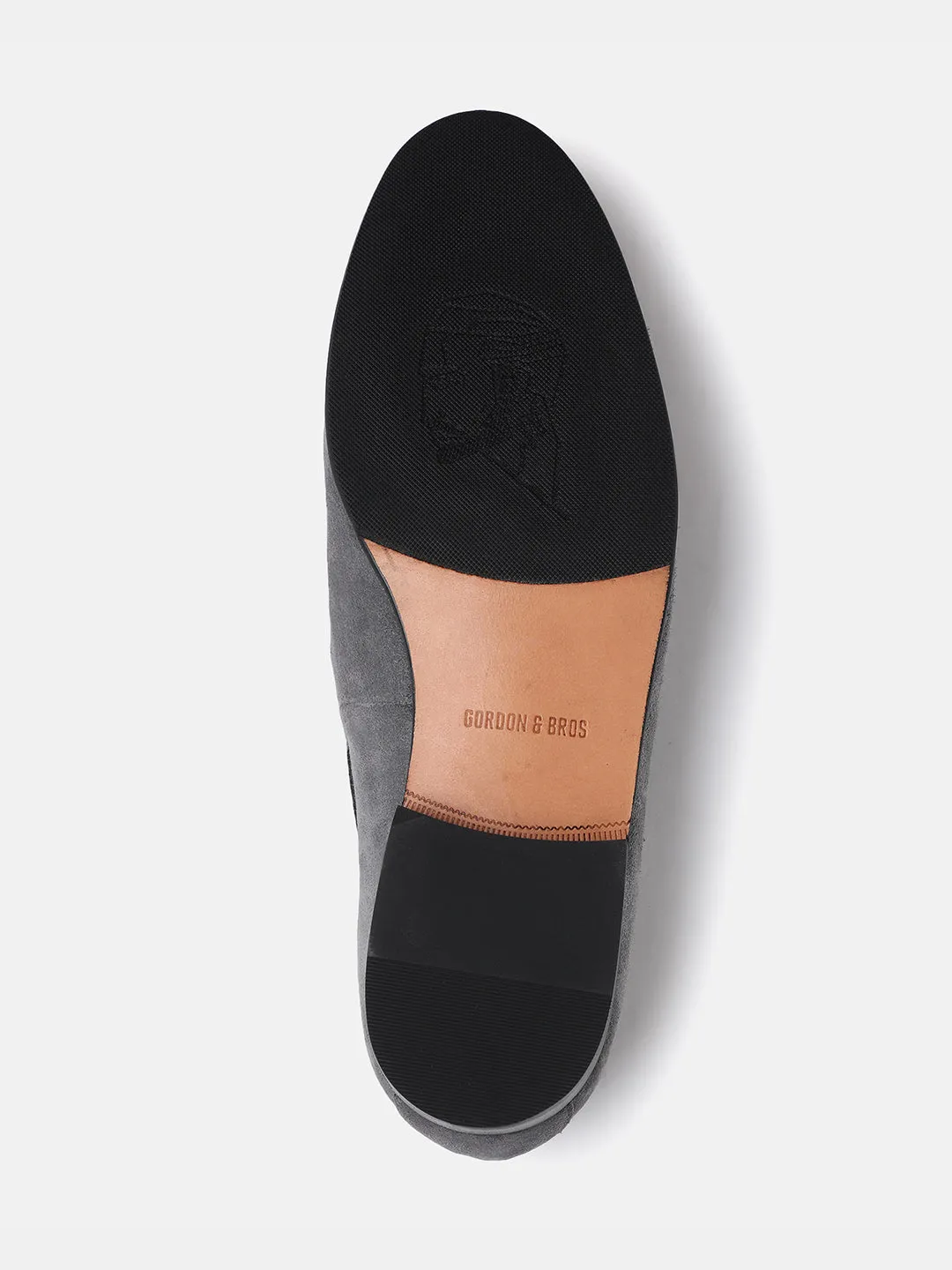Gordon And Bros Suede Ash Men Tassel Loafer