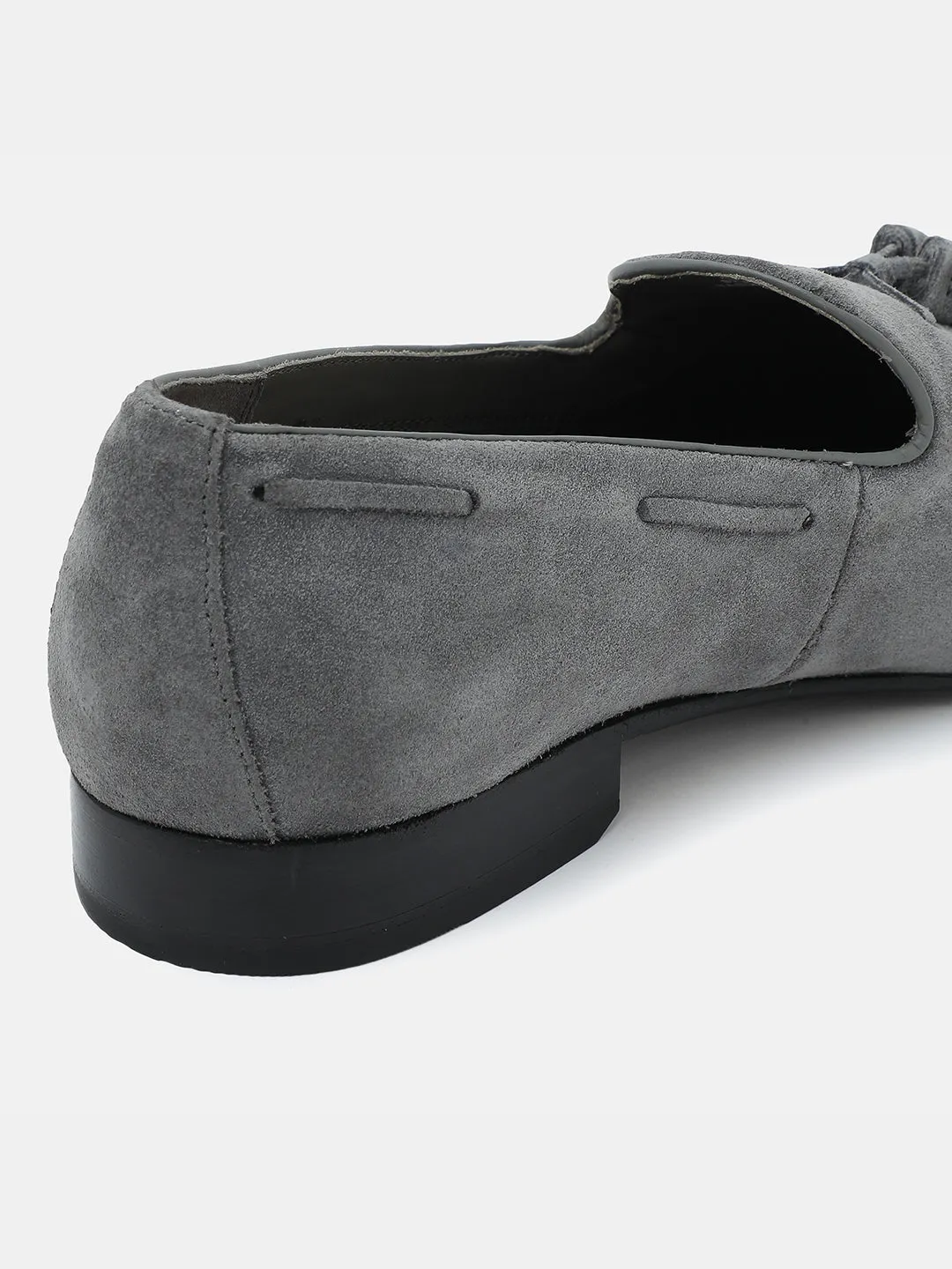 Gordon And Bros Suede Ash Men Tassel Loafer