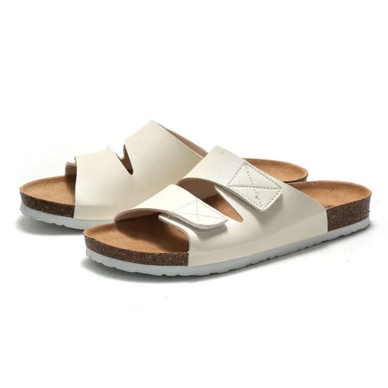 Graham – Cork Slippers with Velcro Strap