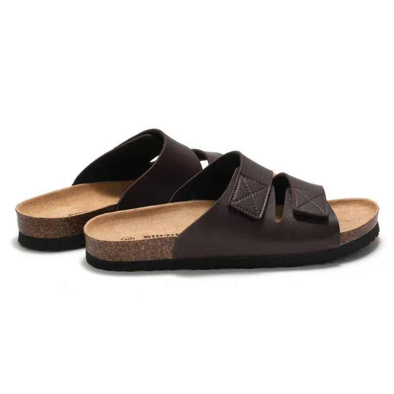 Graham – Cork Slippers with Velcro Strap