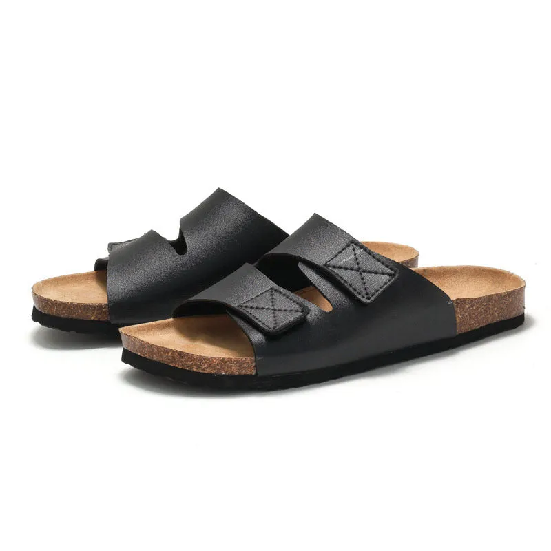 Graham – Cork Slippers with Velcro Strap