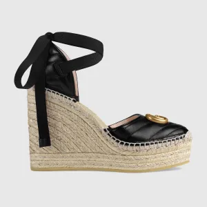Gucci Leather Platform Espadrille
