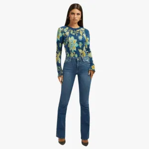 Guess Womens C0livy Sexy Flare Jeans Eco Dark Wash