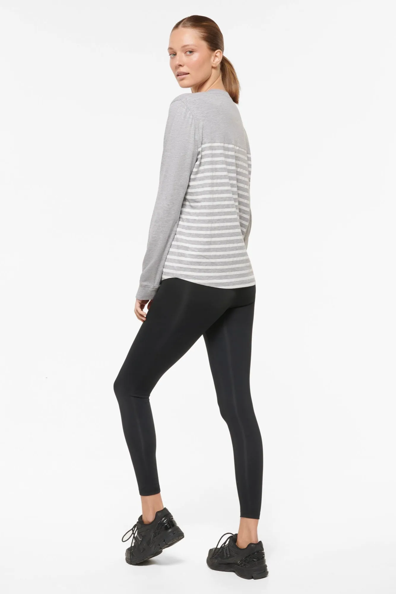HARLEM CLASSIC LONG SLEEVE TEE GREY