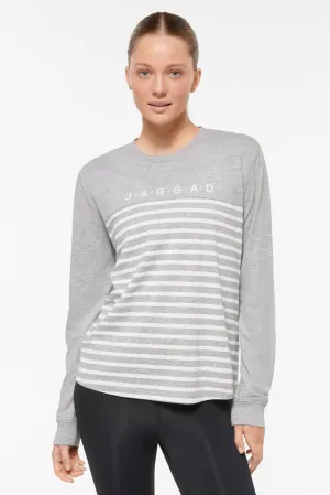 HARLEM CLASSIC LONG SLEEVE TEE GREY