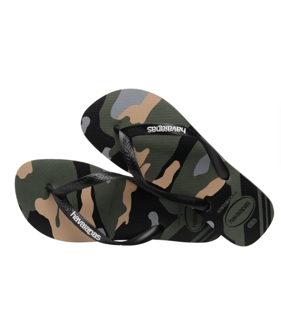 Havaianas - Flip-flops - Verde Olive/Preto - Brasil Logo FC sss
