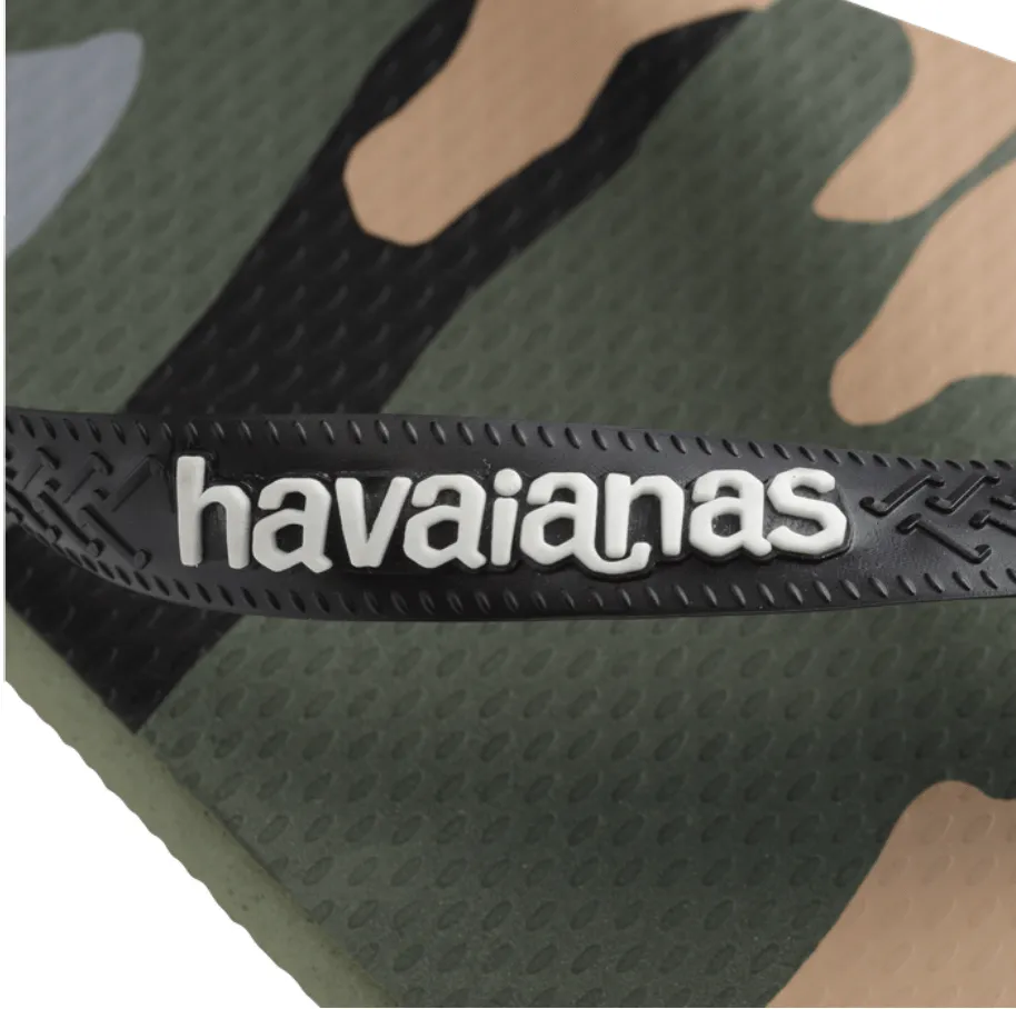 Havaianas - Flip-flops - Verde Olive/Preto - Brasil Logo FC sss