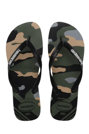 Havaianas - Flip-flops - Verde Olive/Preto - Brasil Logo FC sss