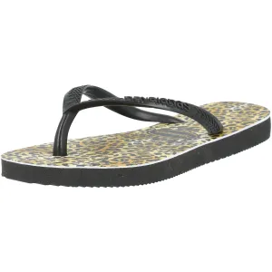 Havaianas Slim Leopard Black Kids Sandals