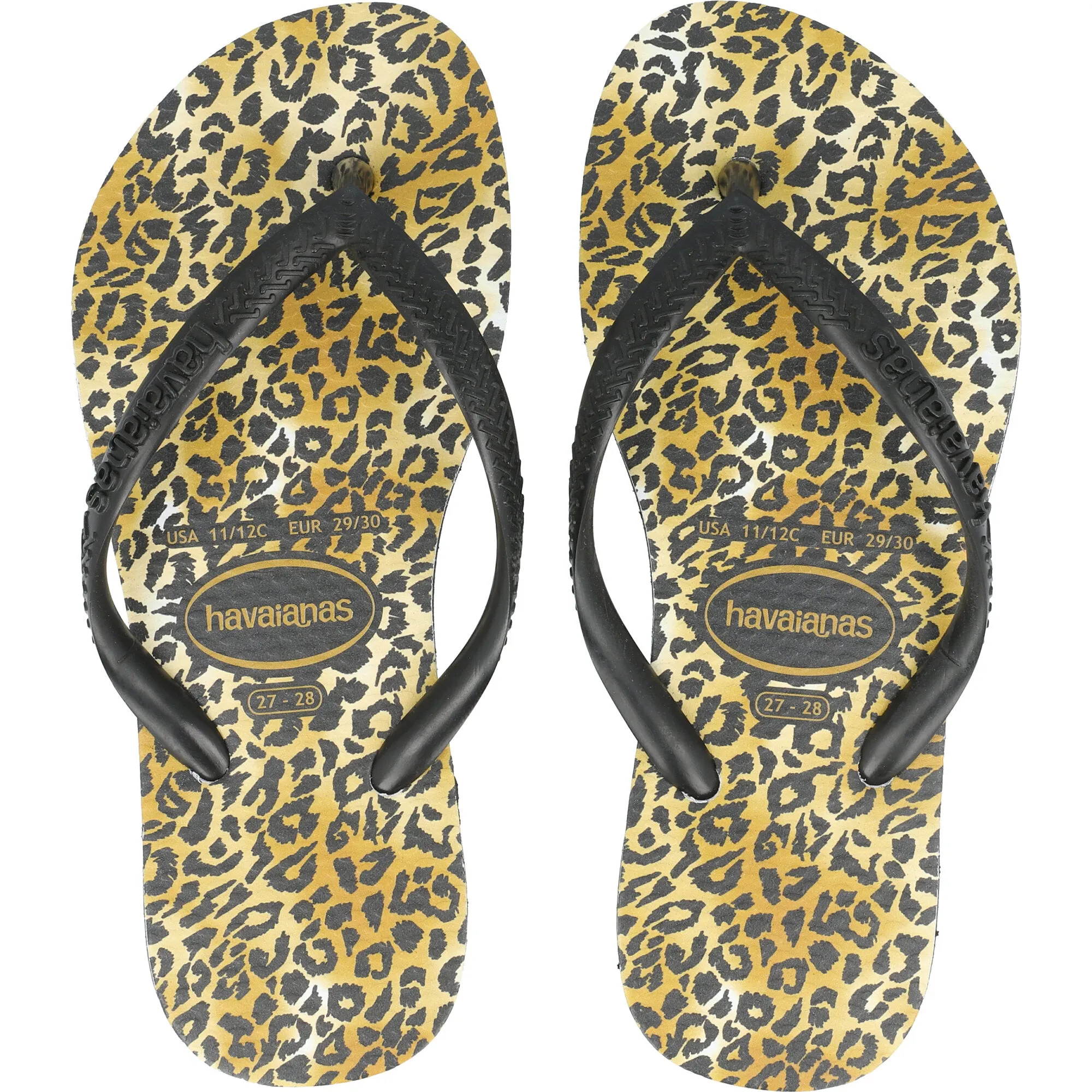 Havaianas Slim Leopard Black Kids Sandals