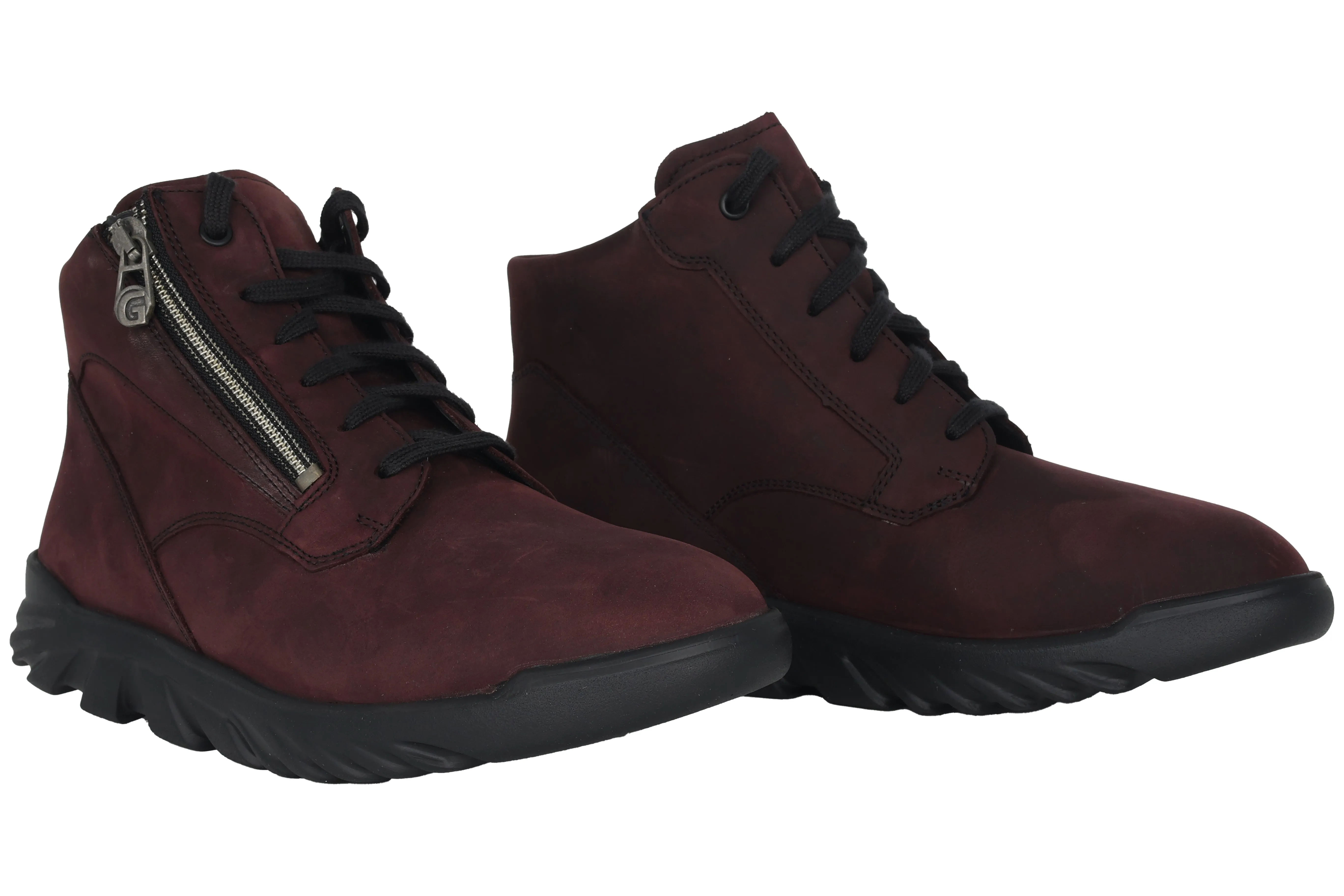 'Haylie' women's wide fit (H) walking rolling boot - Red