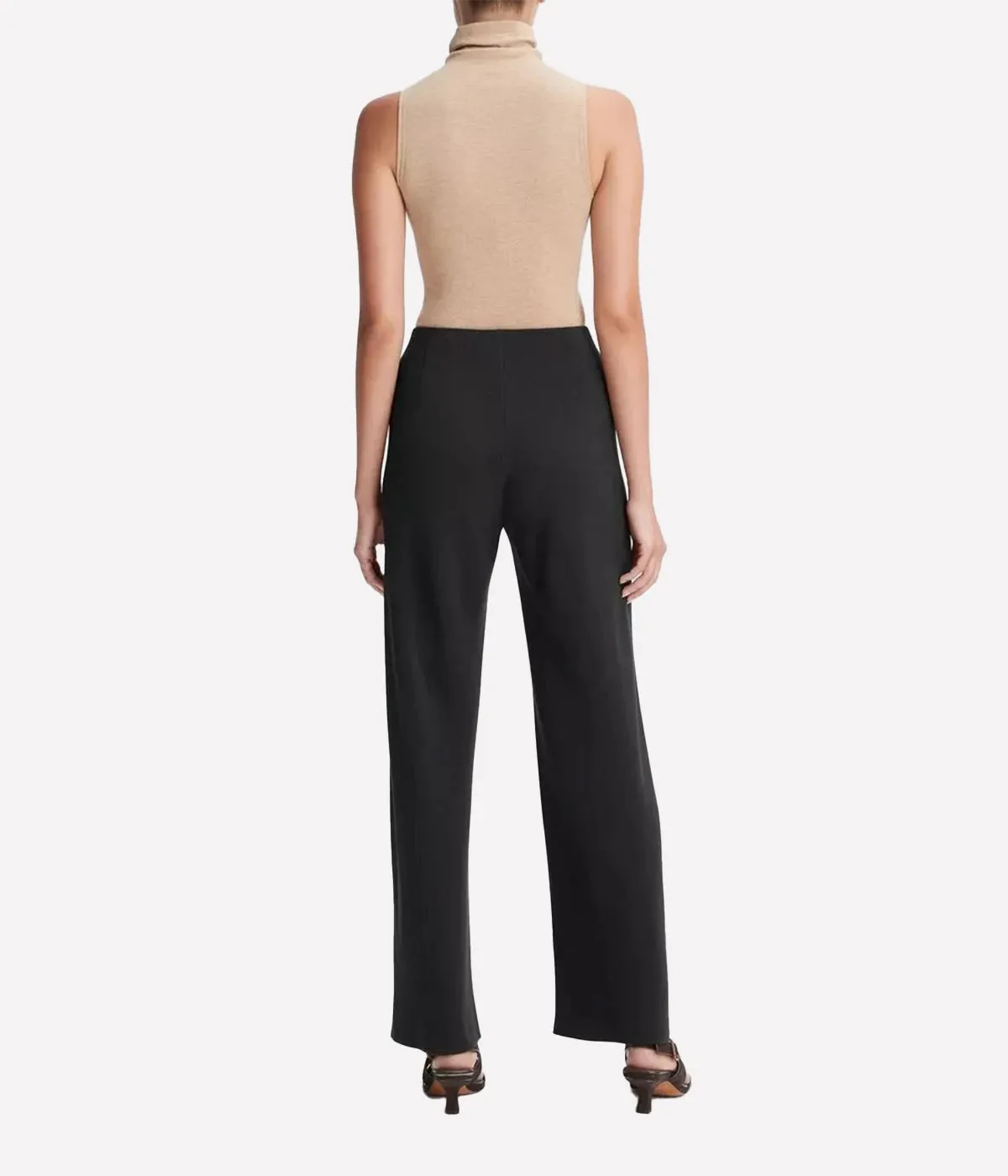 High Waisted Bias Pant in Black