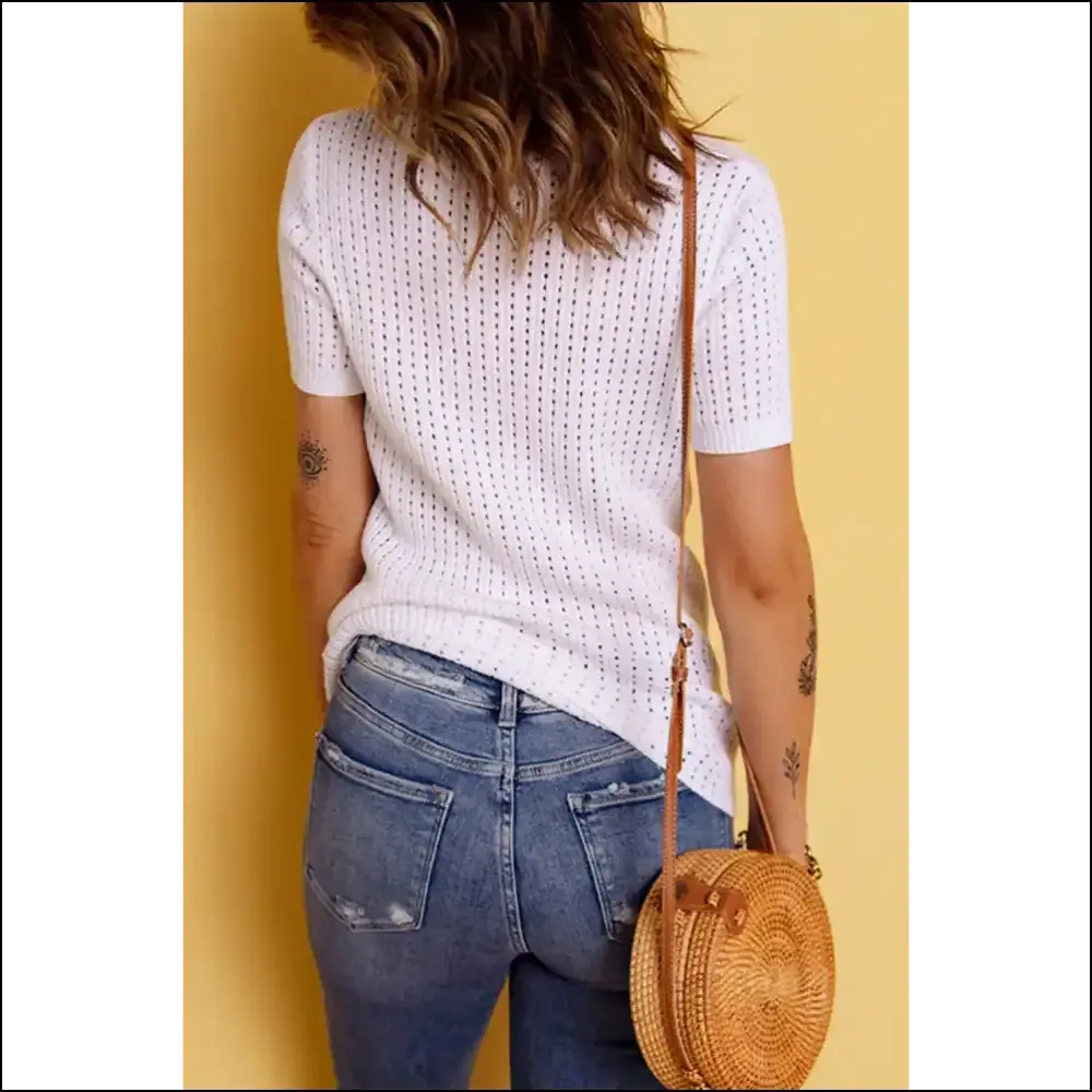 Holy Chic White Hollow! Needful Things Knit Top ! 💀🔥