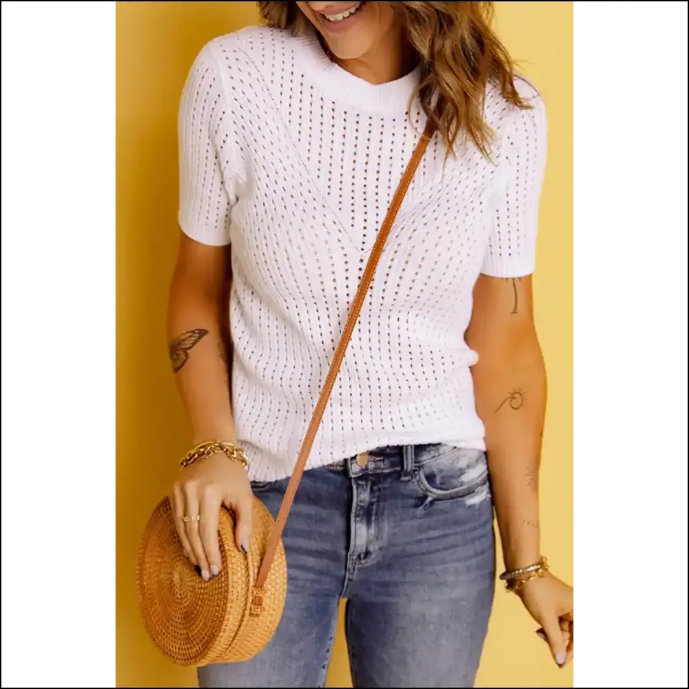 Holy Chic White Hollow! Needful Things Knit Top ! 💀🔥