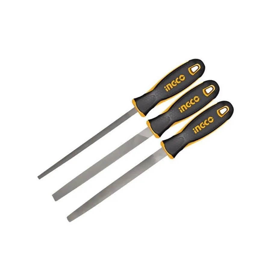 Ingco 8" 3-Piece Steel File Set – HKTFS1308