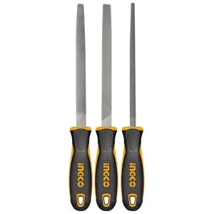 Ingco 8" 3-Piece Steel File Set – HKTFS1308