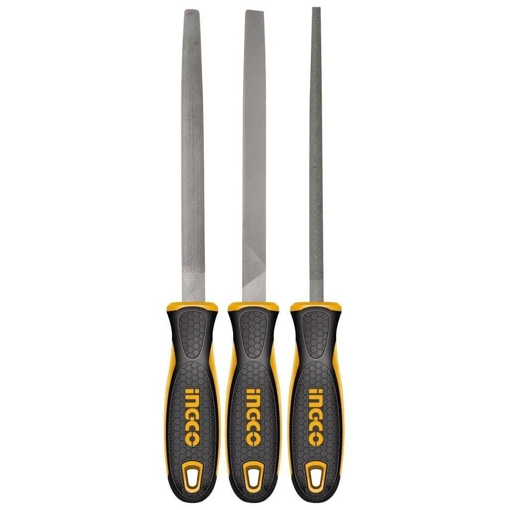 Ingco 8" 3-Piece Steel File Set – HKTFS1308