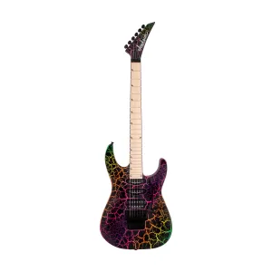Jackson SL3M Pro Series Soloist Electric Guitar, Maple FB, Rainbow Crackle (B-Stock)