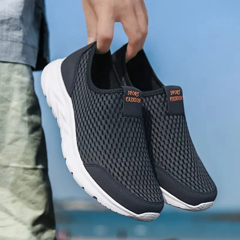Jan - Donkerblauwe Heren-Sneaker