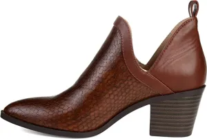 Journee Collection Womens Terri Bootie Brown, 7.5 Womens US