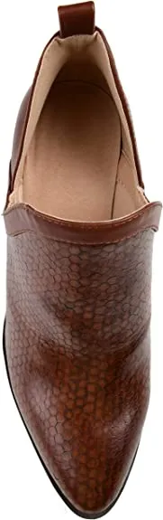 Journee Collection Womens Terri Bootie Brown, 7.5 Womens US