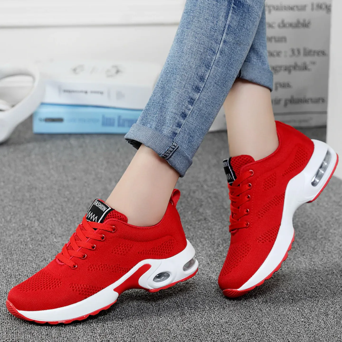 Lightweight Running Shoes - Breathable Air Cushion Sneakers