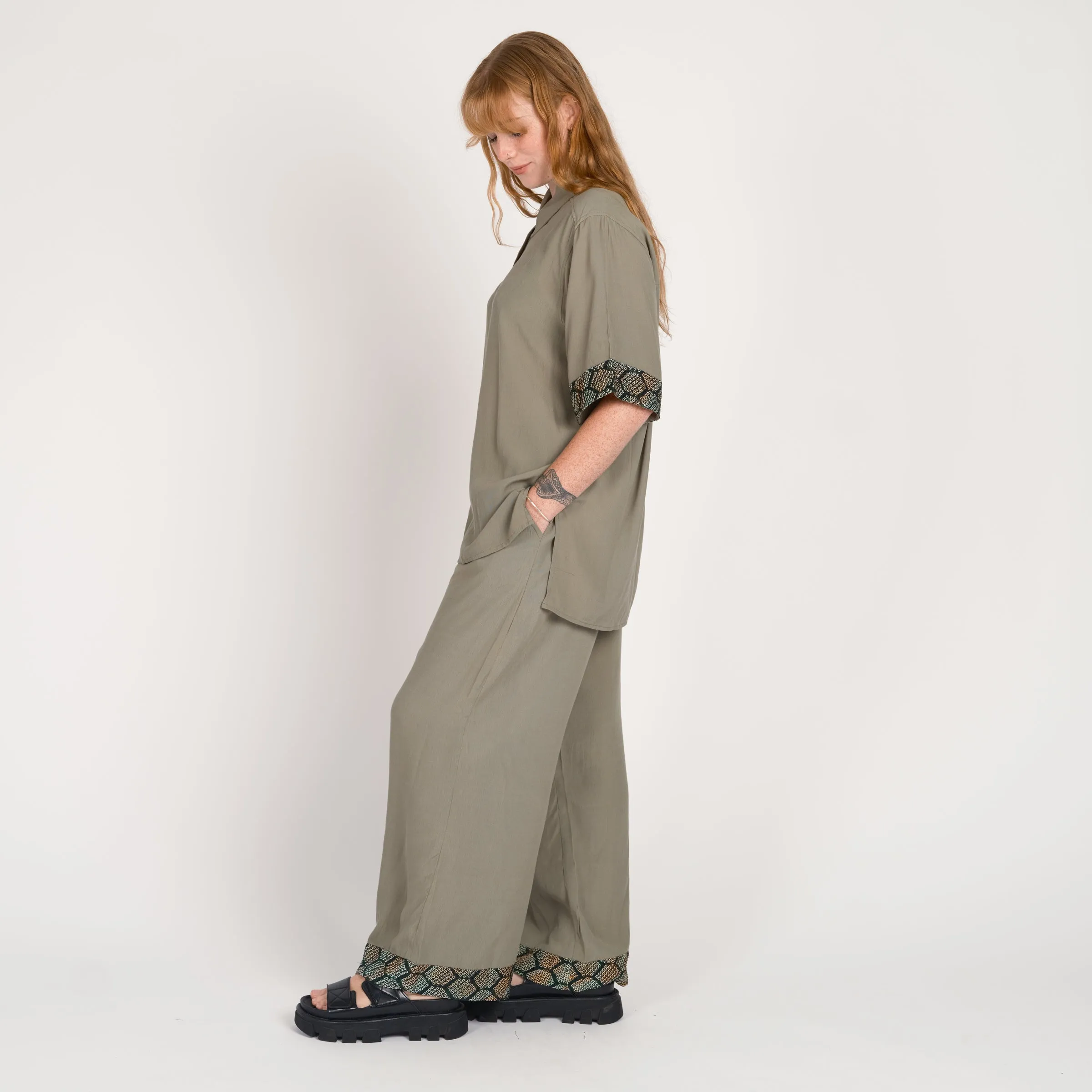 LONG SHIBORI SETS Sage Green GB-110
