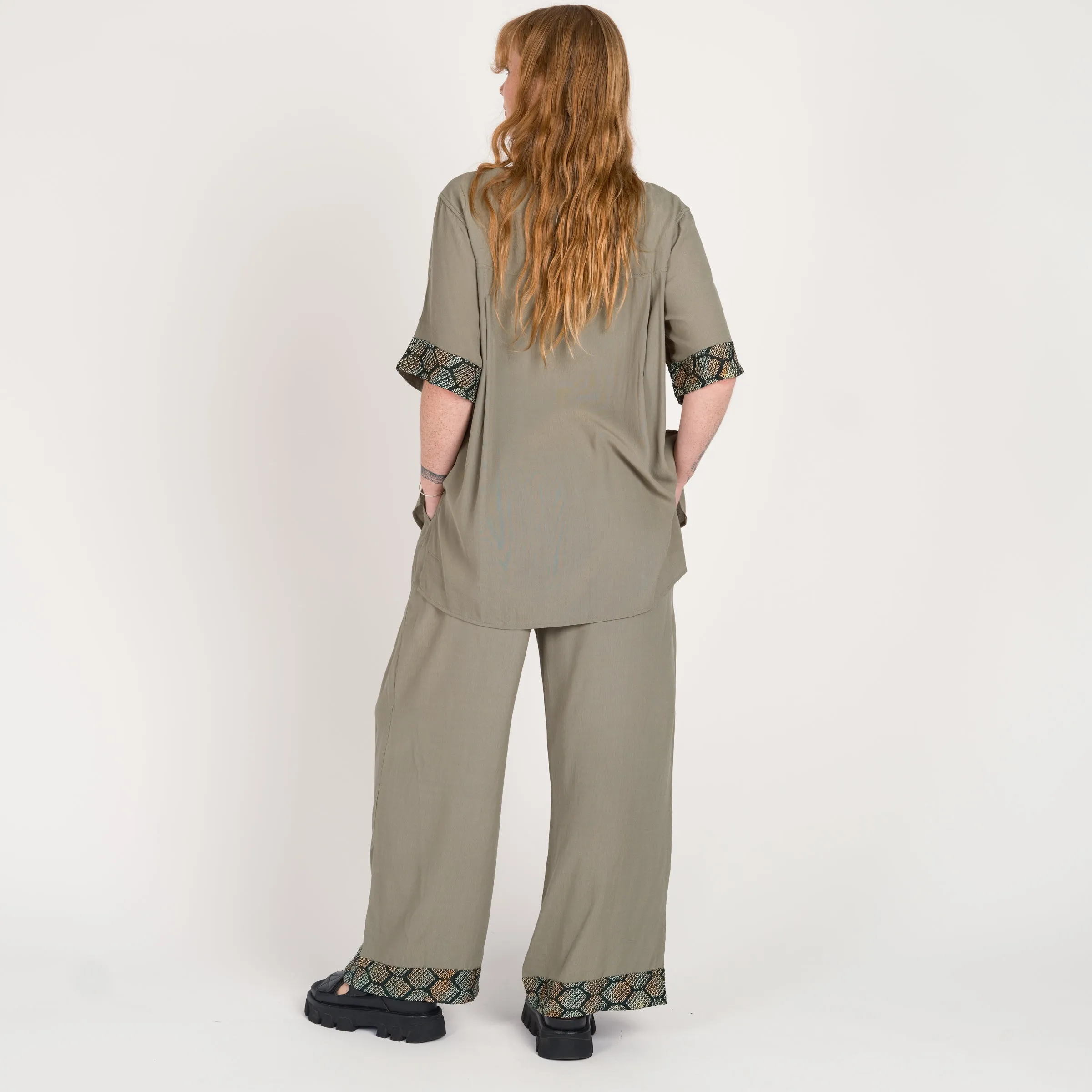 LONG SHIBORI SETS Sage Green GB-110