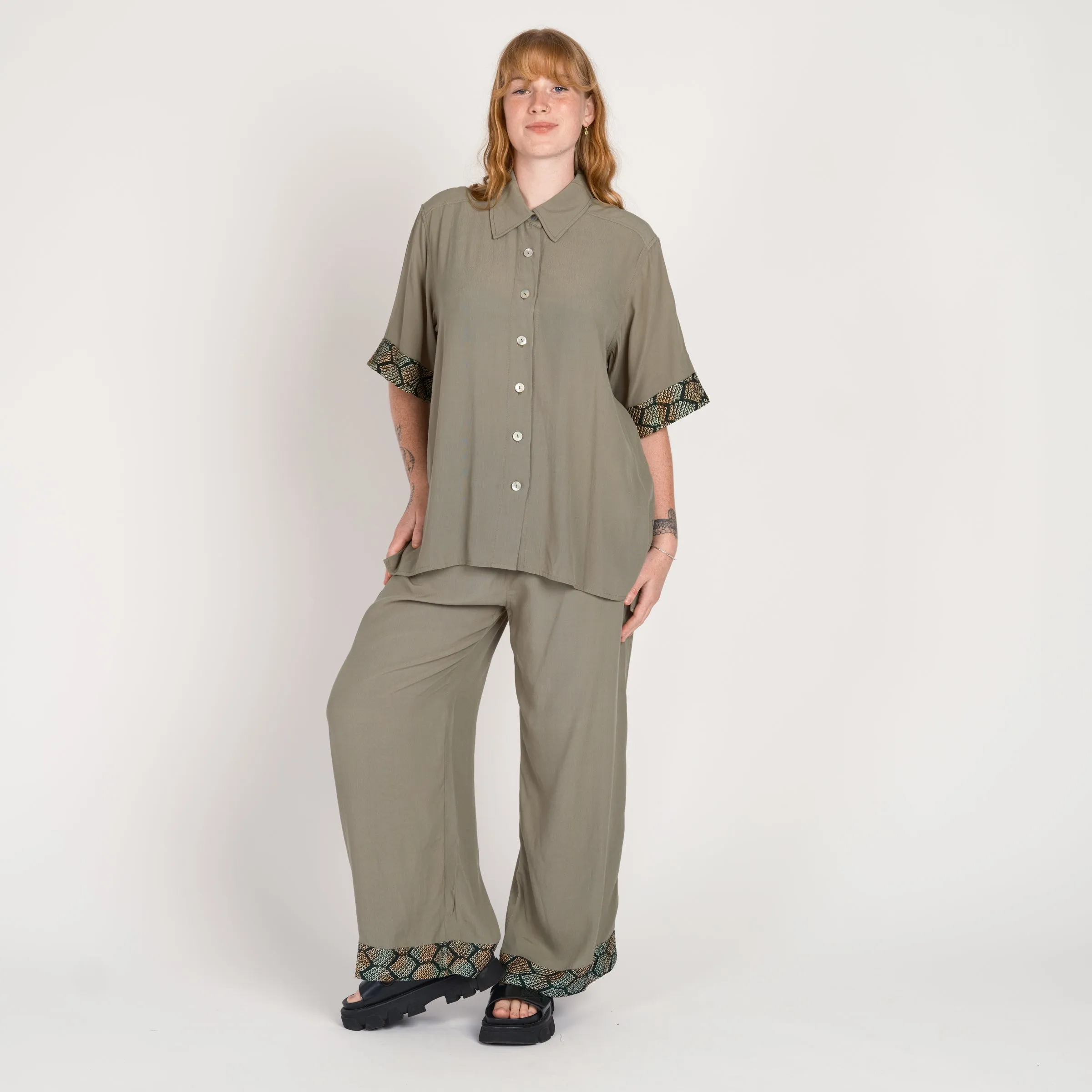 LONG SHIBORI SETS Sage Green GB-110