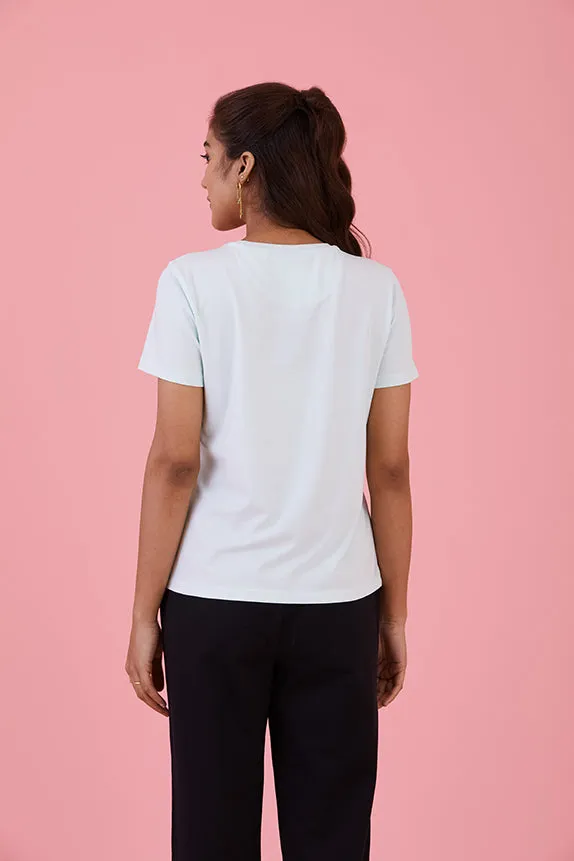 Low-Key Cool T-shirt Blue Glass