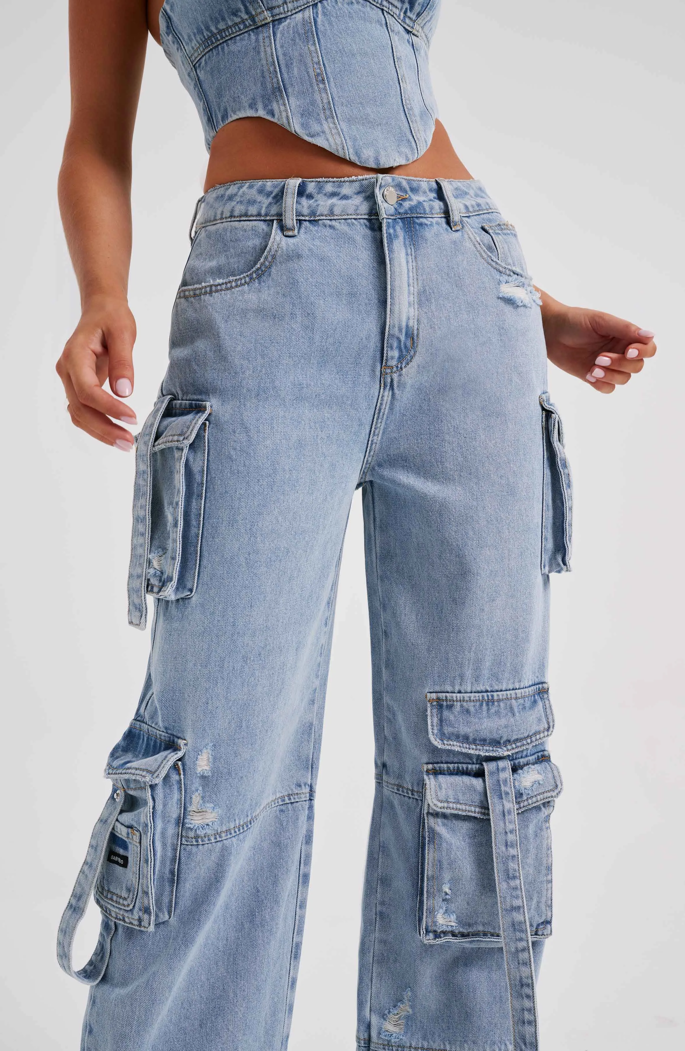 Lucia Cargo Pants - Blue