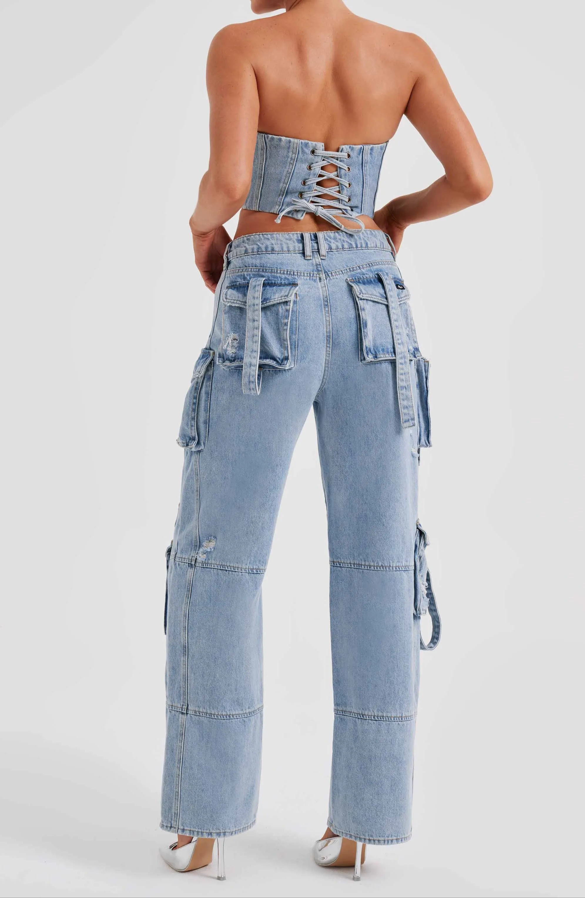 Lucia Cargo Pants - Blue