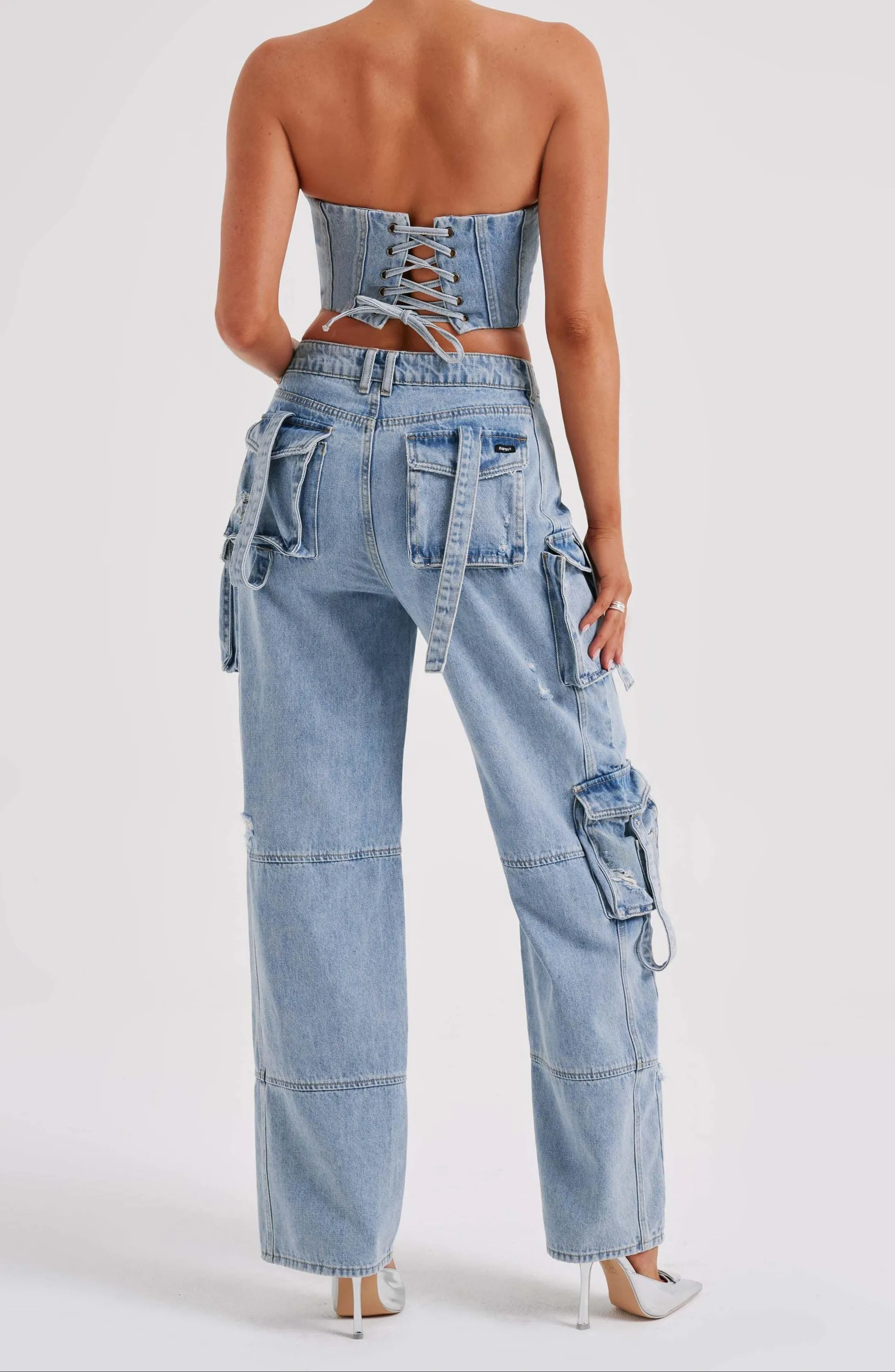 Lucia Cargo Pants - Blue