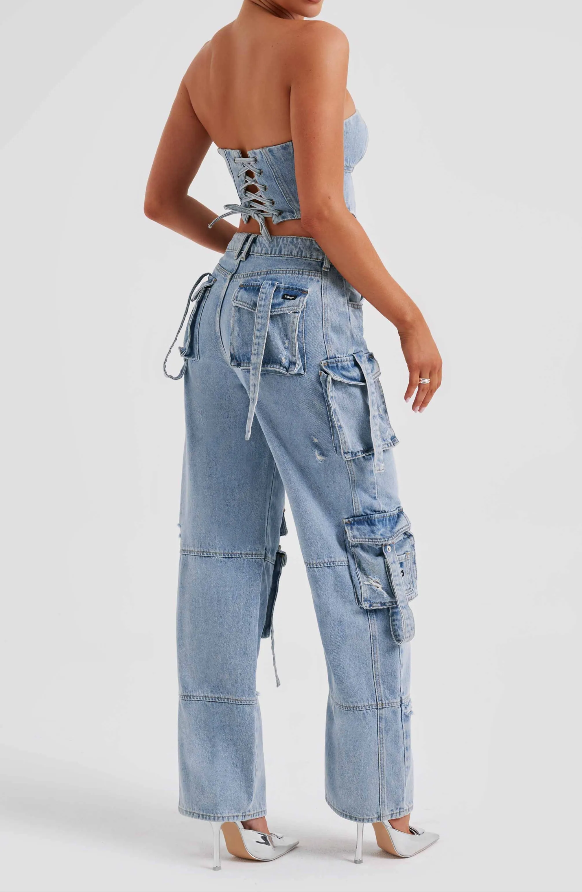 Lucia Cargo Pants - Blue