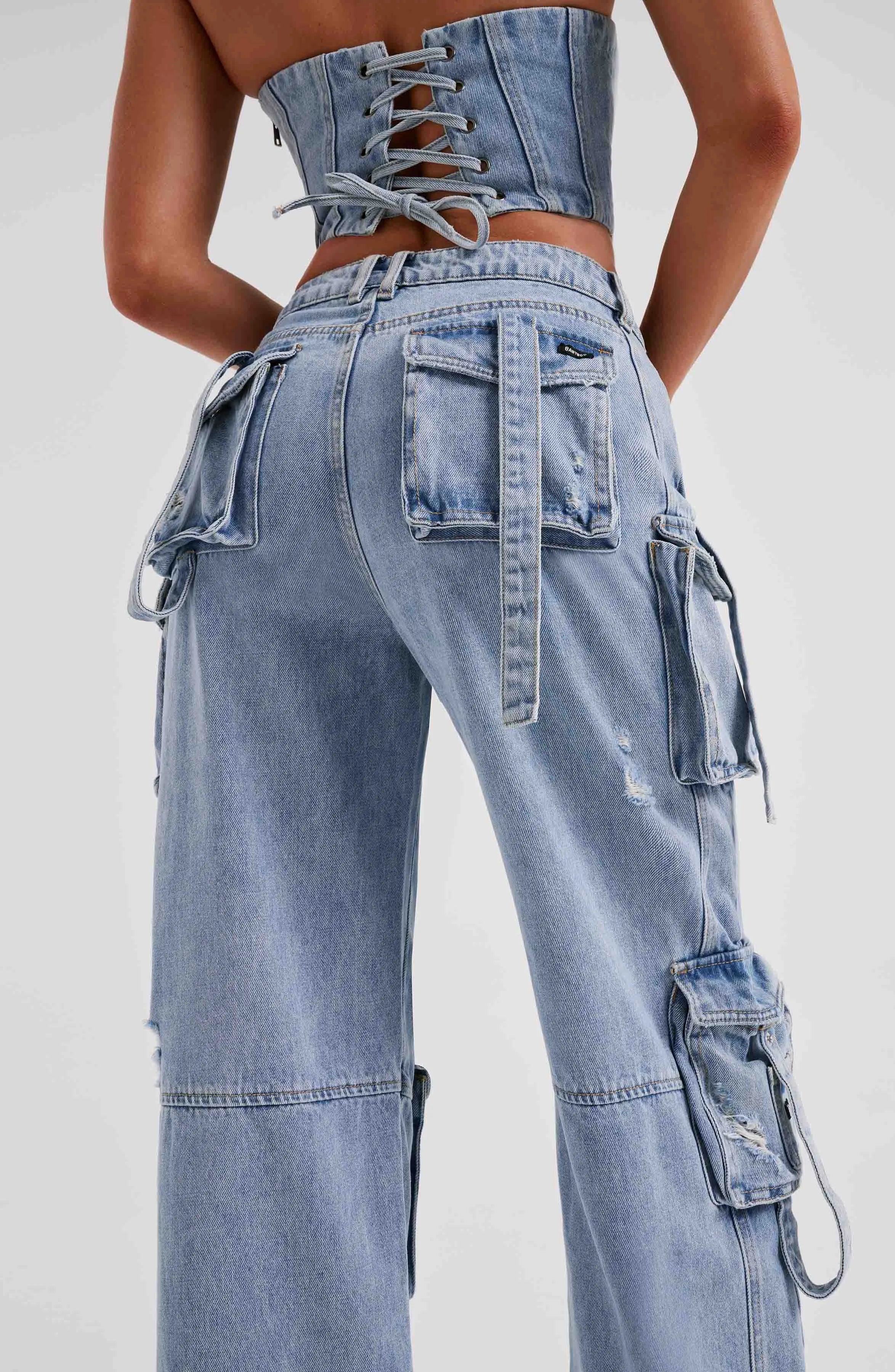 Lucia Cargo Pants - Blue