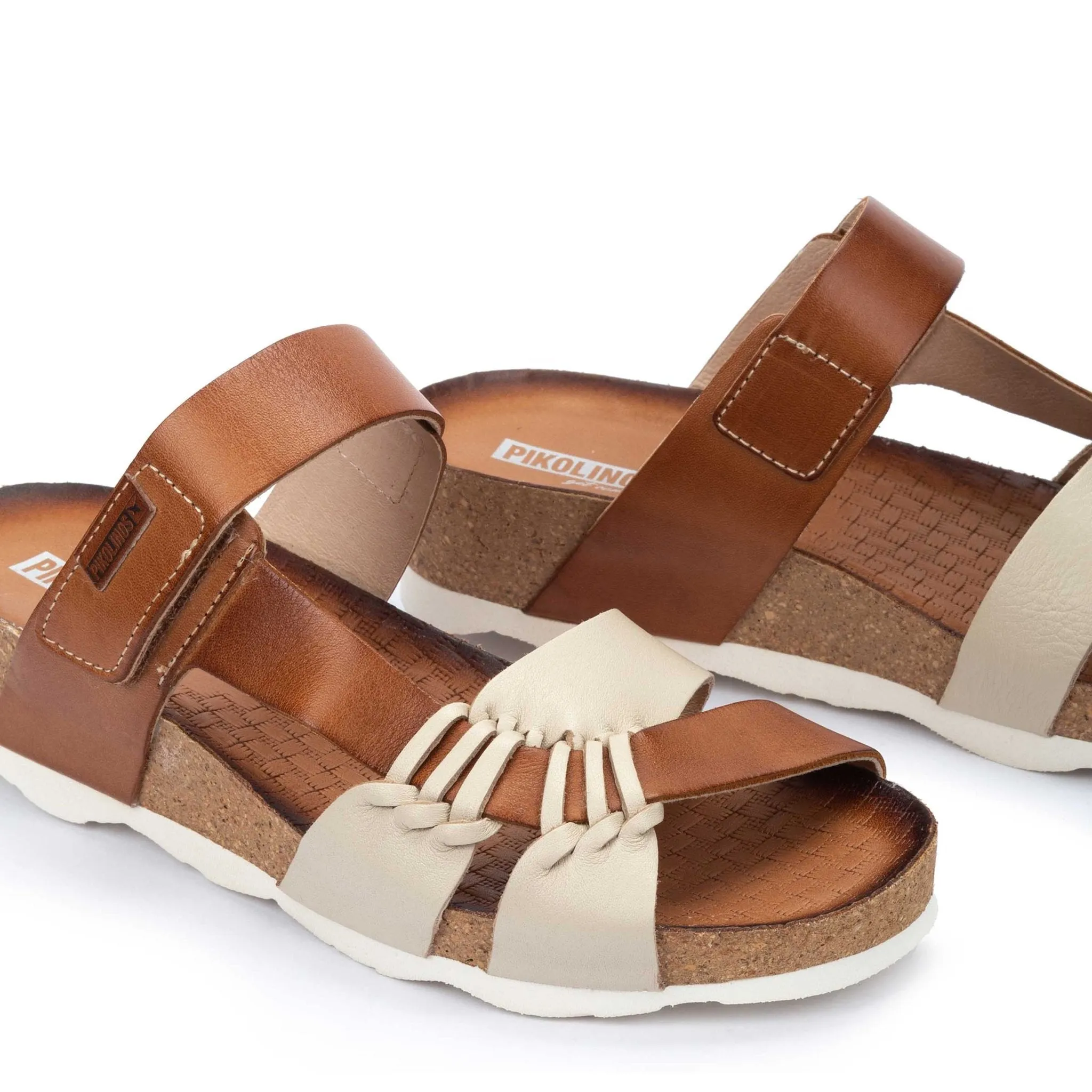 'Mahon' women's slide sandal - brown mix