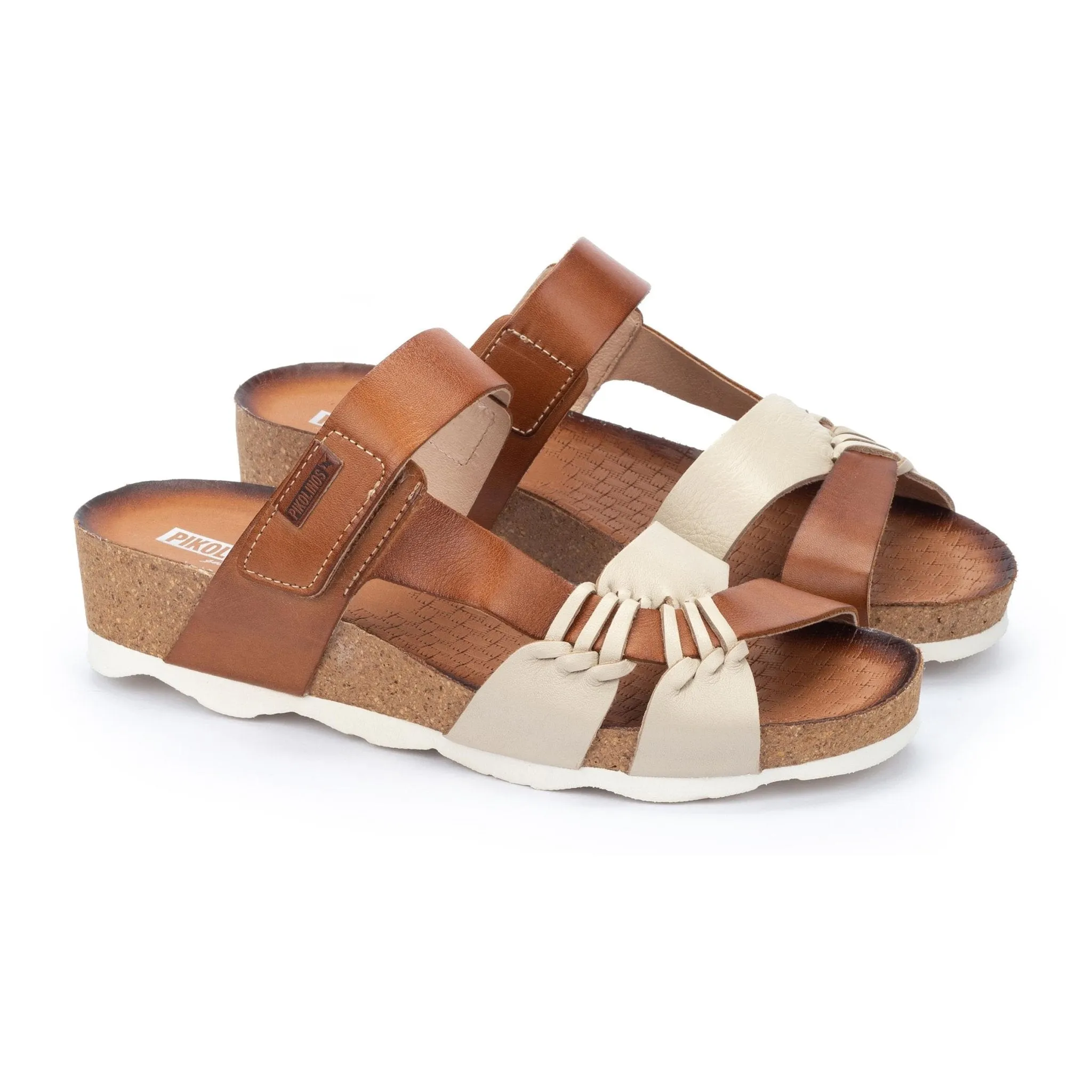 'Mahon' women's slide sandal - brown mix