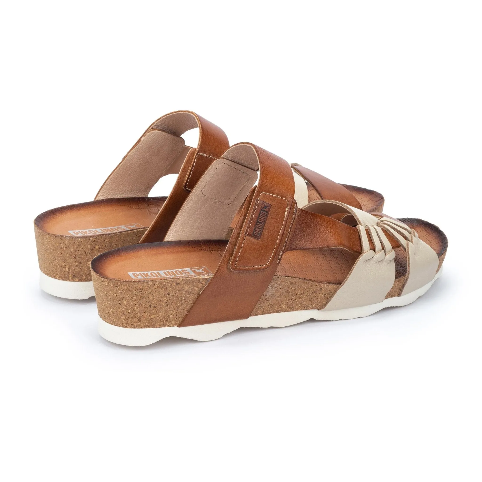 'Mahon' women's slide sandal - brown mix