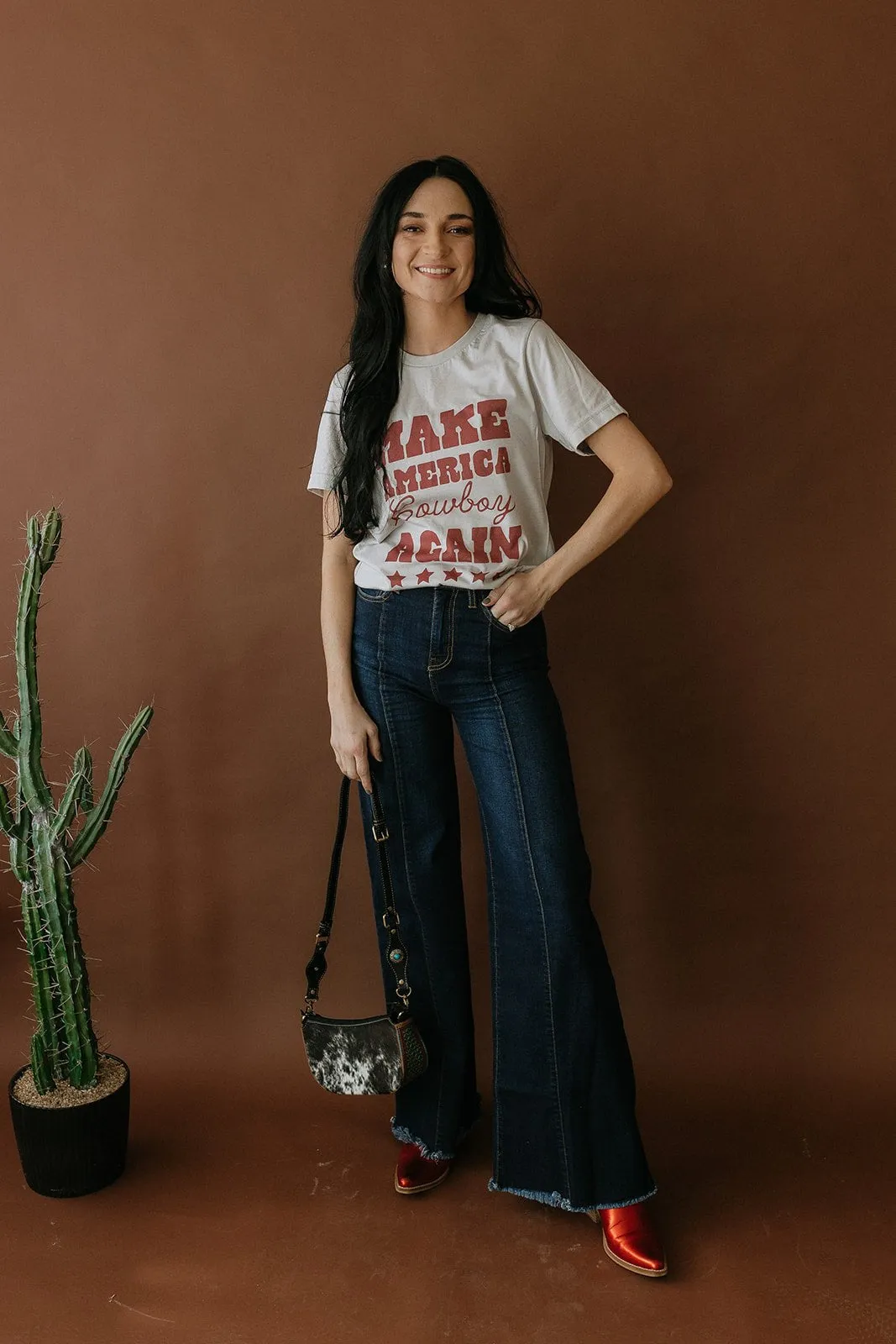 Make America Cowboy Again Stars Graphic Tee