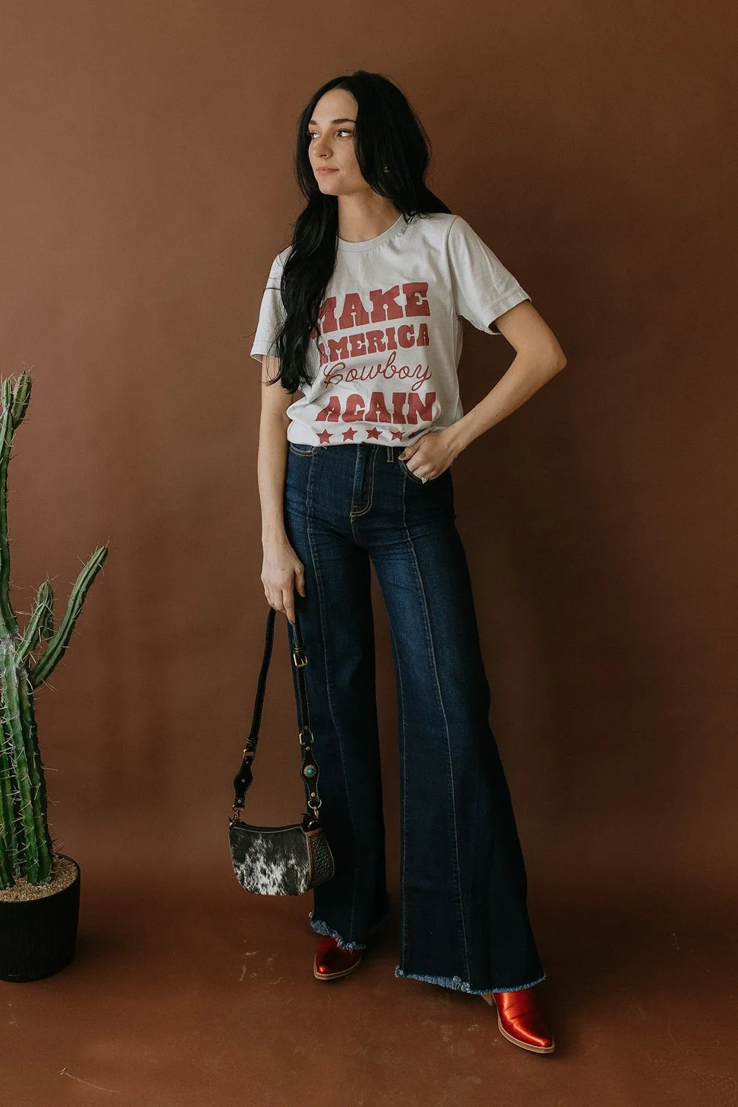 Make America Cowboy Again Stars Graphic Tee
