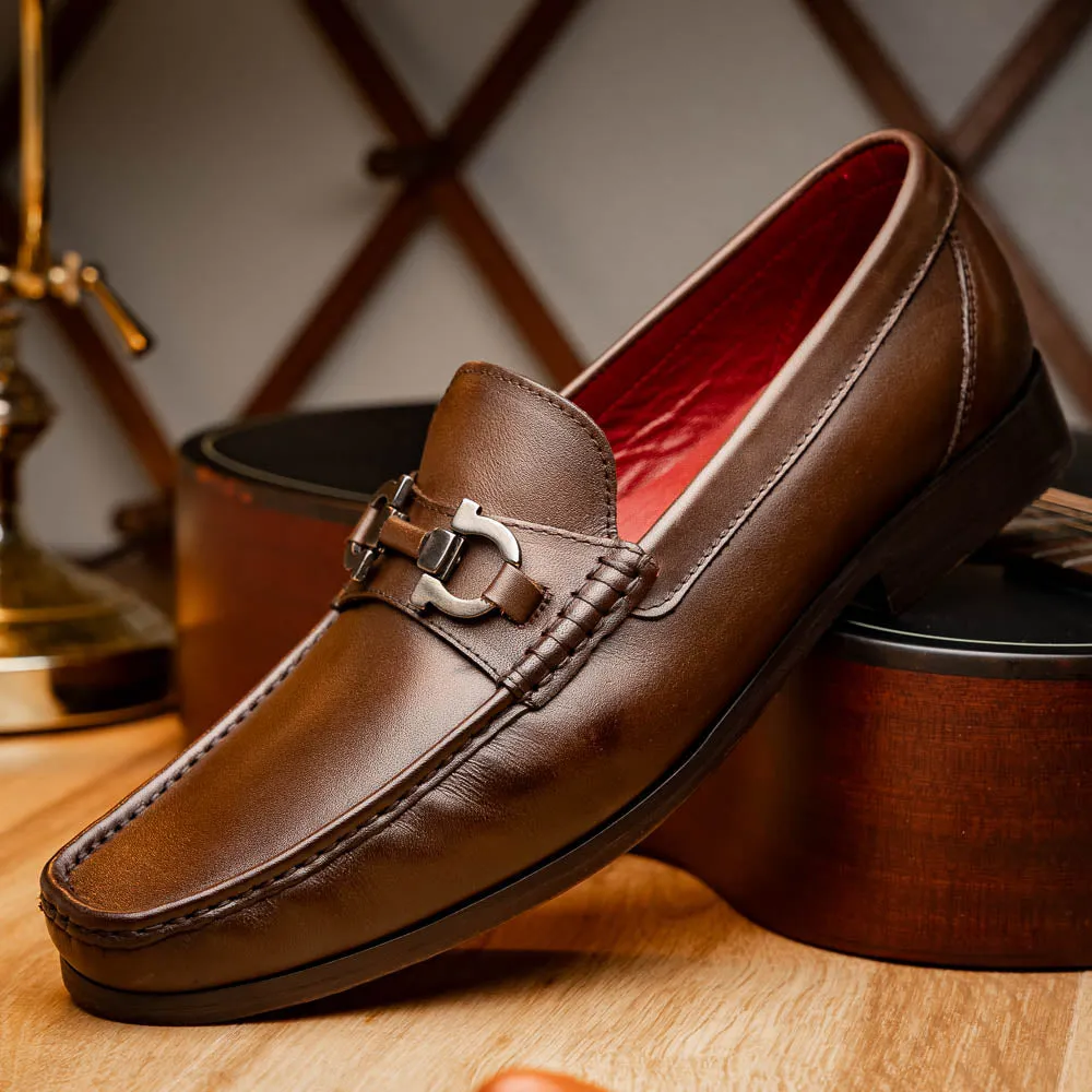 Marco Di Milano Cassarano in Brown Calf Leather Loafers