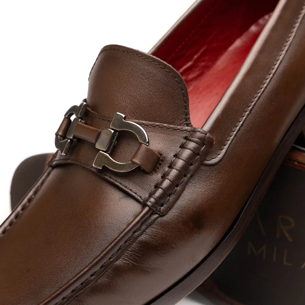 Marco Di Milano Cassarano in Brown Calf Leather Loafers