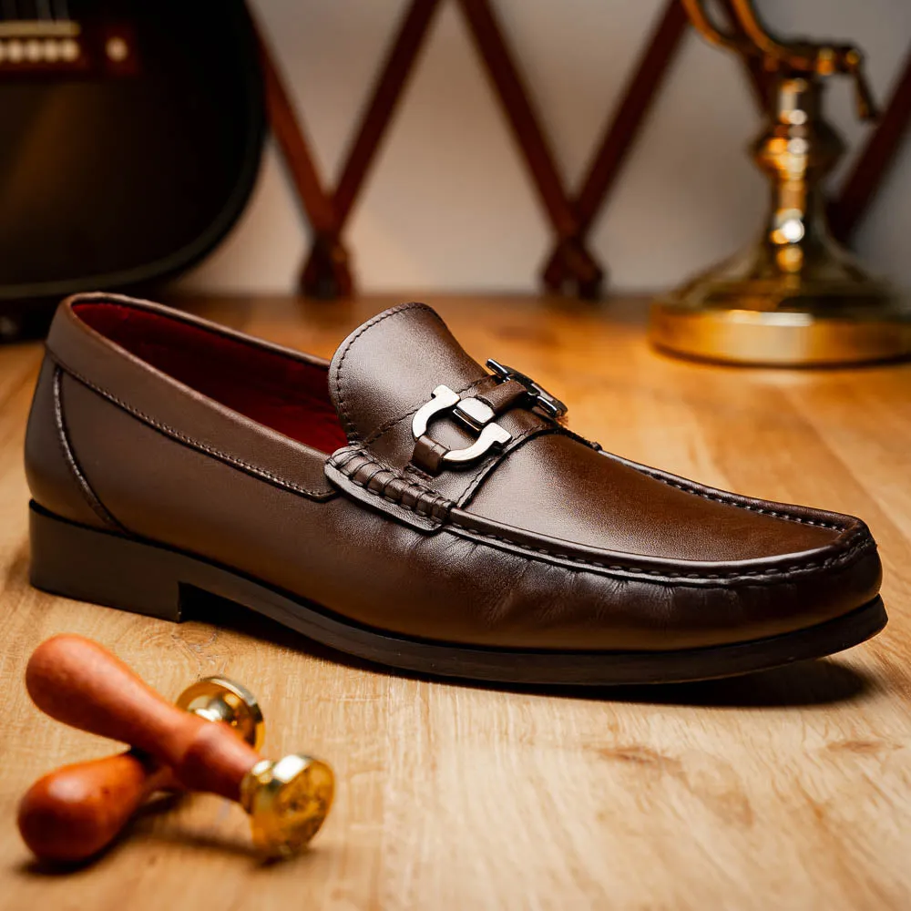 Marco Di Milano Cassarano in Brown Calf Leather Loafers