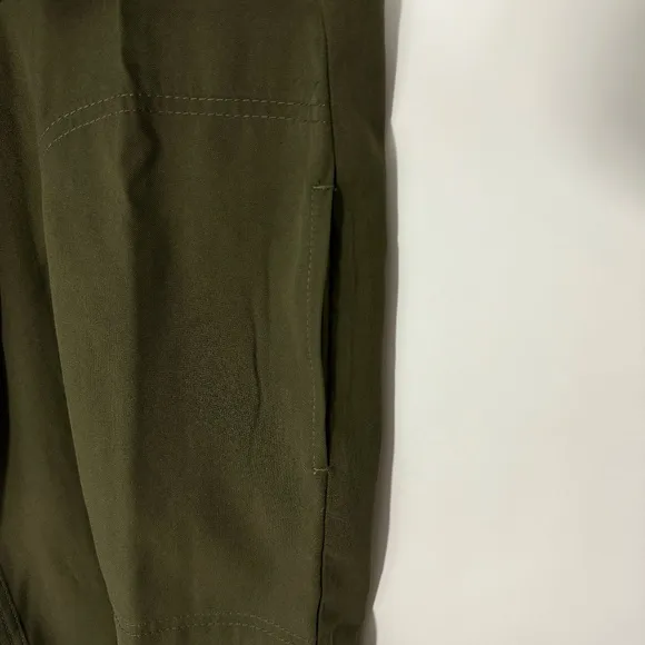 Max Studio Women’s Size Small Army Green Open Front Casual Draped Twill Coat New