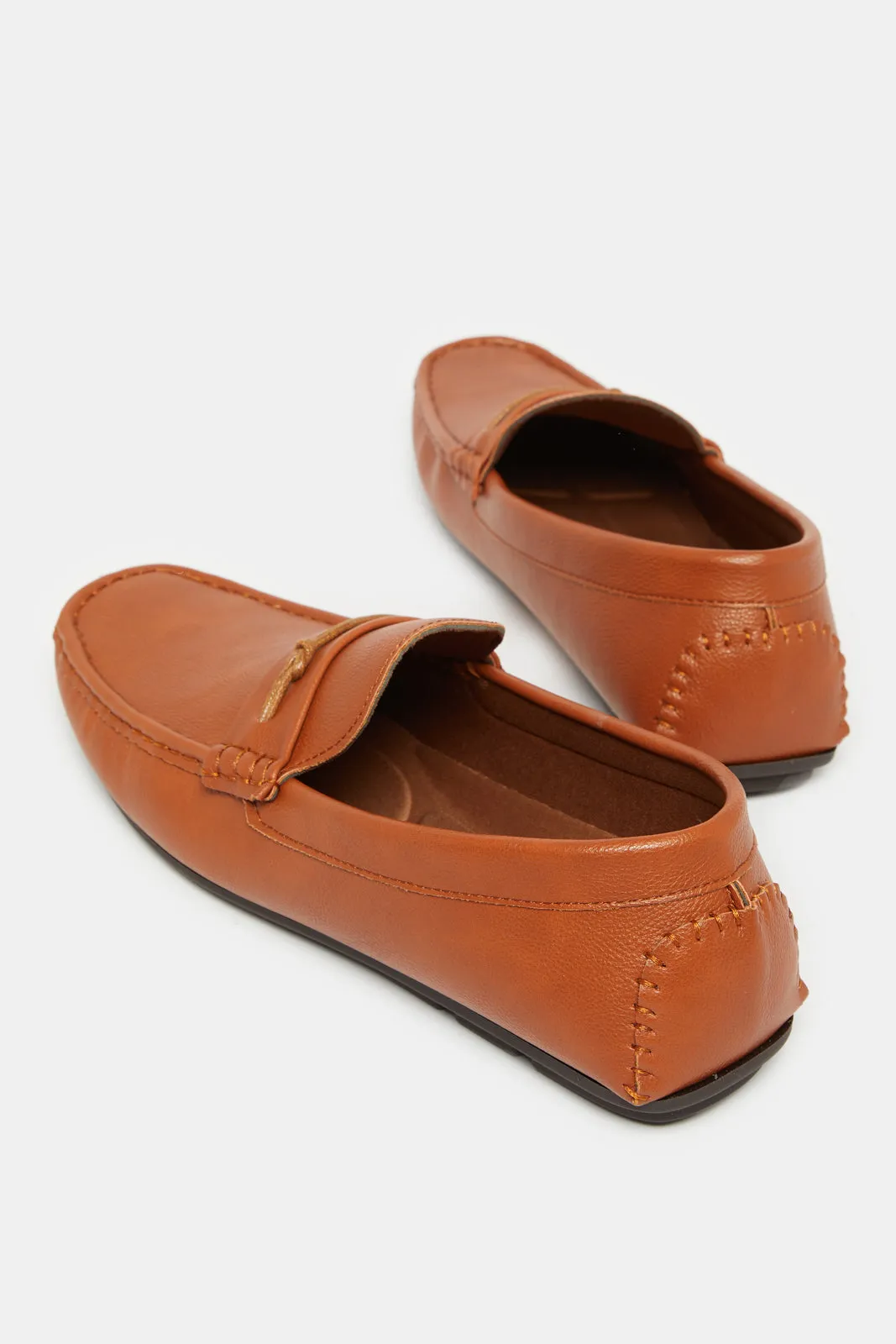 Men Brown Textured Loafer
