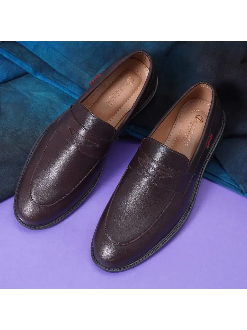 MEN LEATHER LOAFER WITH DOUBLE STITCHED WELTS ART NO OF-214 CH