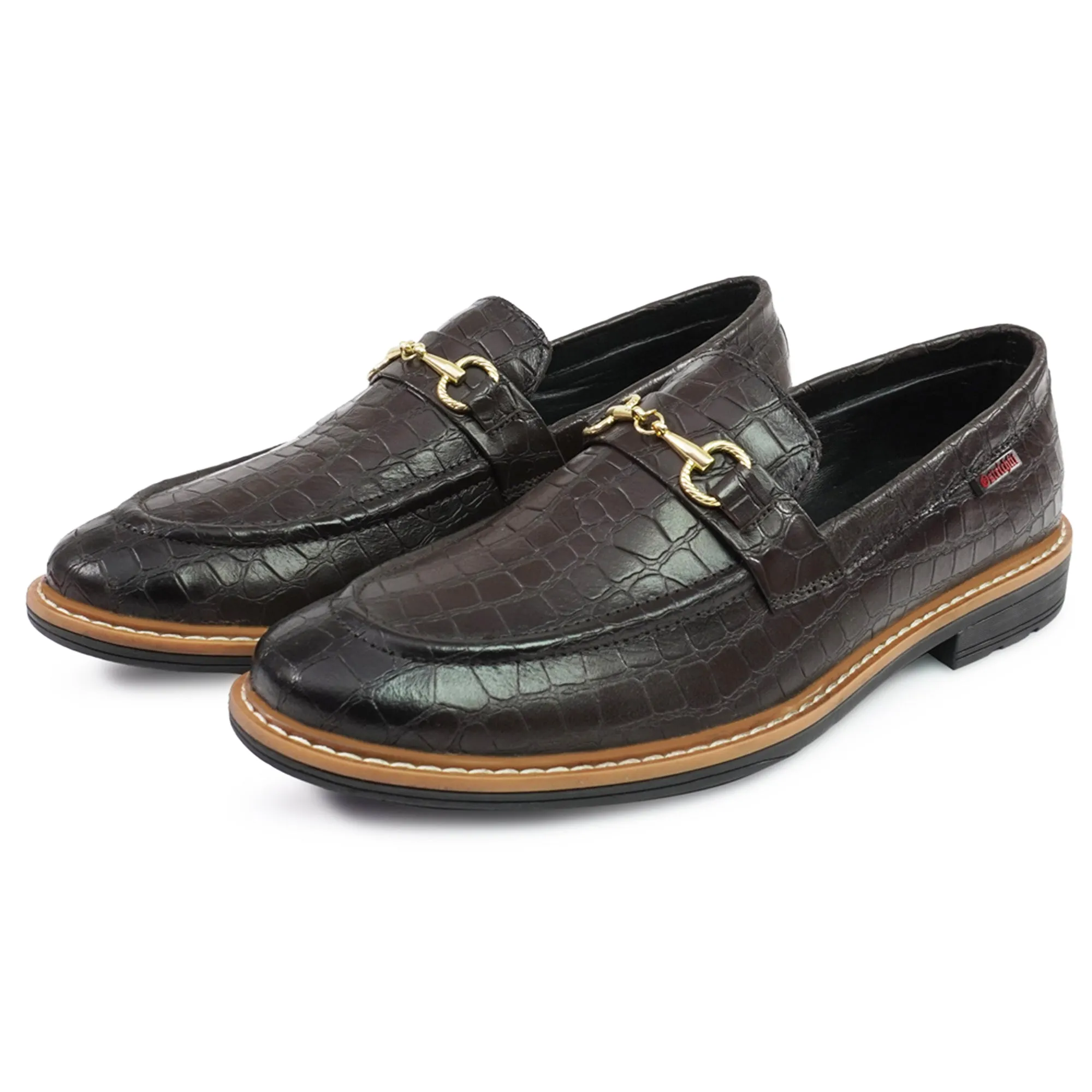 MEN  LEATHER LOAFER  WITH DOUBLE STITCHED WELTS ART NO OF-3752
